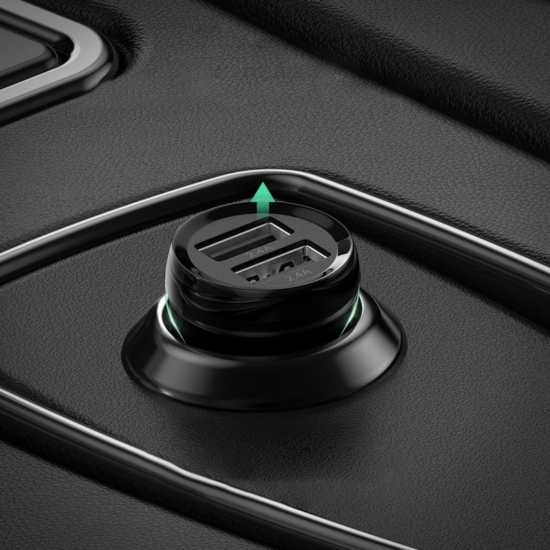 Dual USB Car Charger Ugreen 50875 24W 4.8A Black