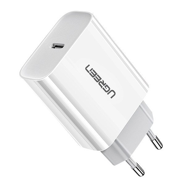 Ugreen USB Charger Power Delivery 3.0 Quick Charge 4.0+ 20W 3A White (60450)