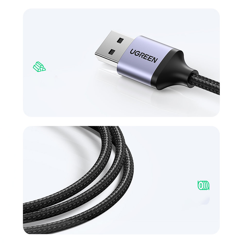 Ugreen CM475 USB 3.0 Hub Adapter with RJ-45 Ethernet and USB-C PD, Gray