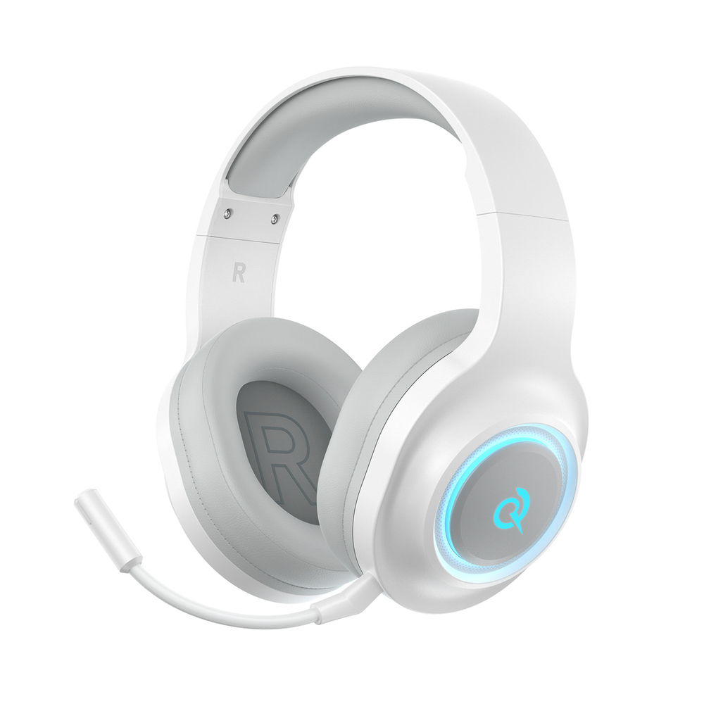 QCY Heroad V200 Tri-Mode Gaming Headphones, White
