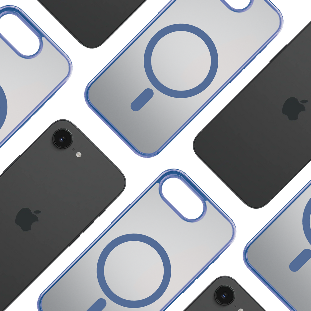 Чехол 3mk Frosty MagCase для Apple iPhone 16E синий