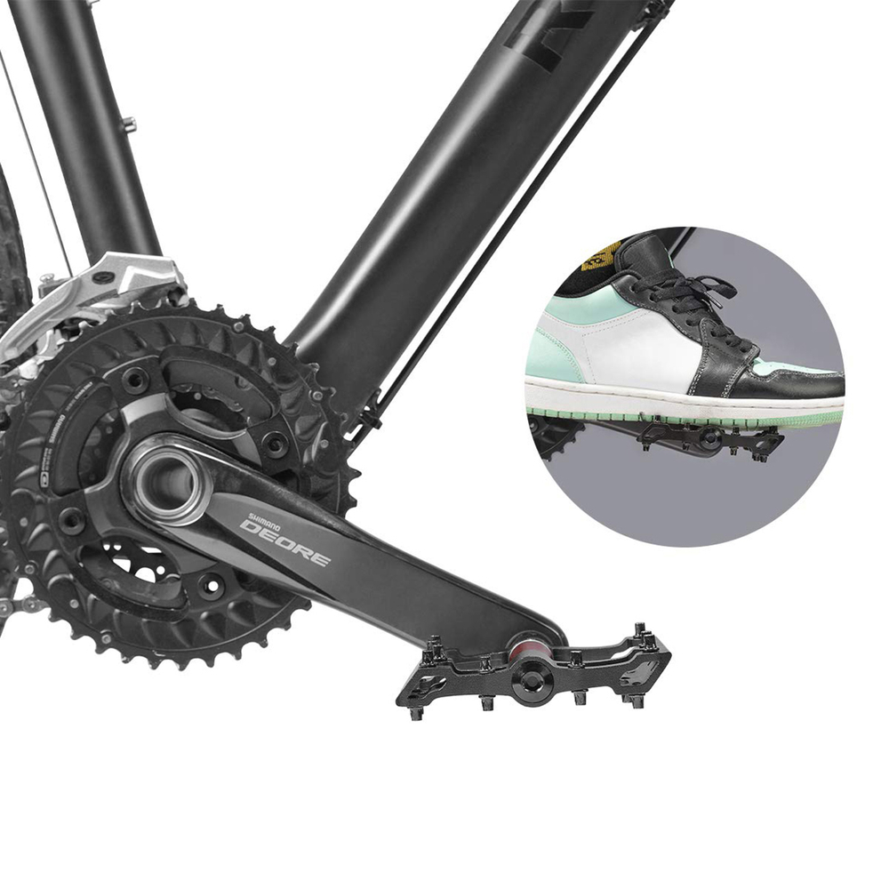 Rockbros 2020-12BBK Aluminum Bicycle Pedals - Black