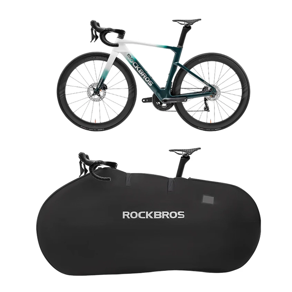 Rockbros D002 Carrying Case for 26\" Road and Mountain Bikes, Black