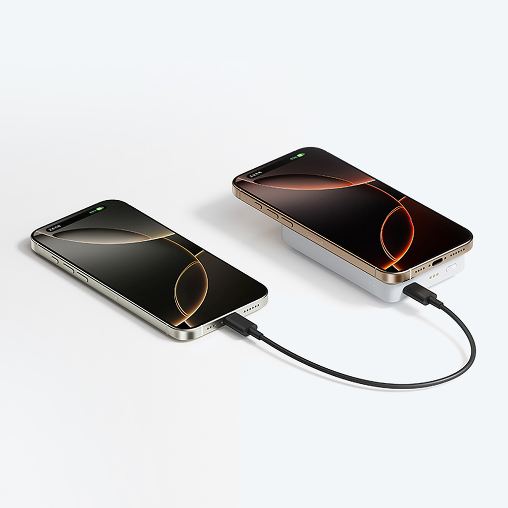 Cuktech WPB100N 10000mAh Magnetic Power Bank with Stand, 20W, White