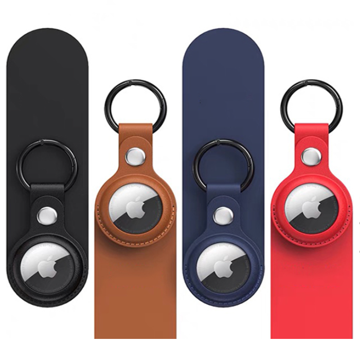 Apple AirTag PU odos apsauginių dėklų rinkinys WAT-21-0Y3S, 4 vnt.