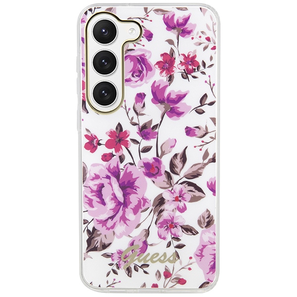Guess Flower Collection Hardcase for Samsung Galaxy S23 S911 White (1)