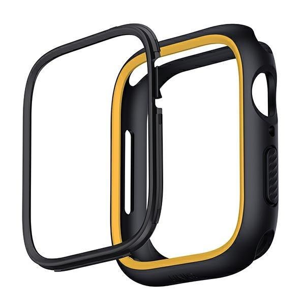 Apple Watch Series 4 / 5 / 6 / 7 / 8 / SE 40 / 41 mm Uniq Etui Moduo Cover Case, Midnight-Mustard (0)