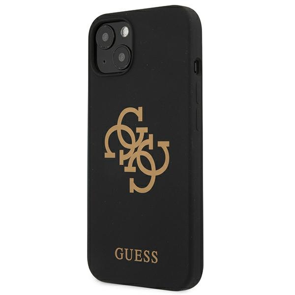Guess iPhone 13 mini case Silicone 4G Logo Black (0)