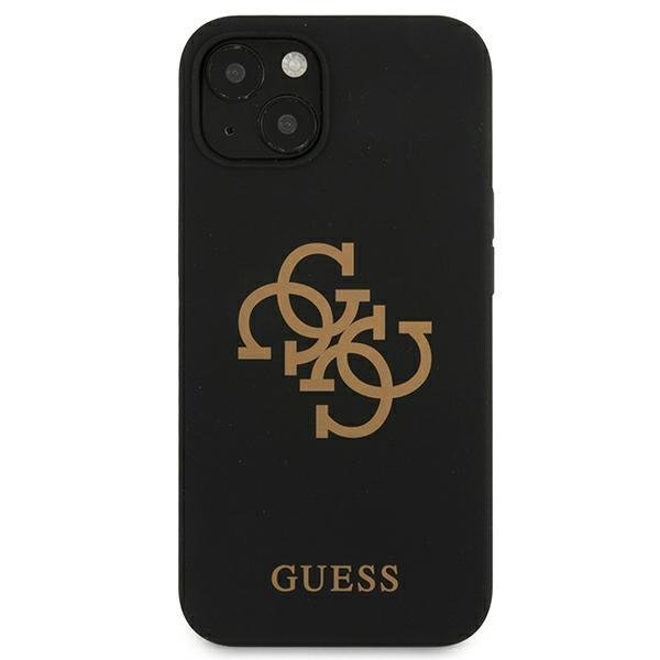 Guess iPhone 13 mini case Silicone 4G Logo Black (1)