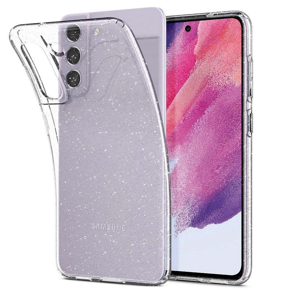 Samsung Galaxy S21 FE 5G (SM-G990B/DS) Spigen Liquid Glitter Crystal TPU Case Cover, Transparent