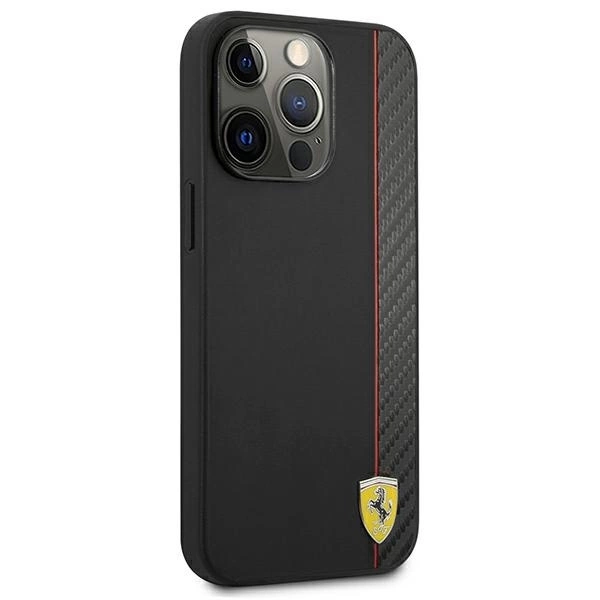 Ferrari On Track Stripe Case for iPhone 13 Pro Max, Black