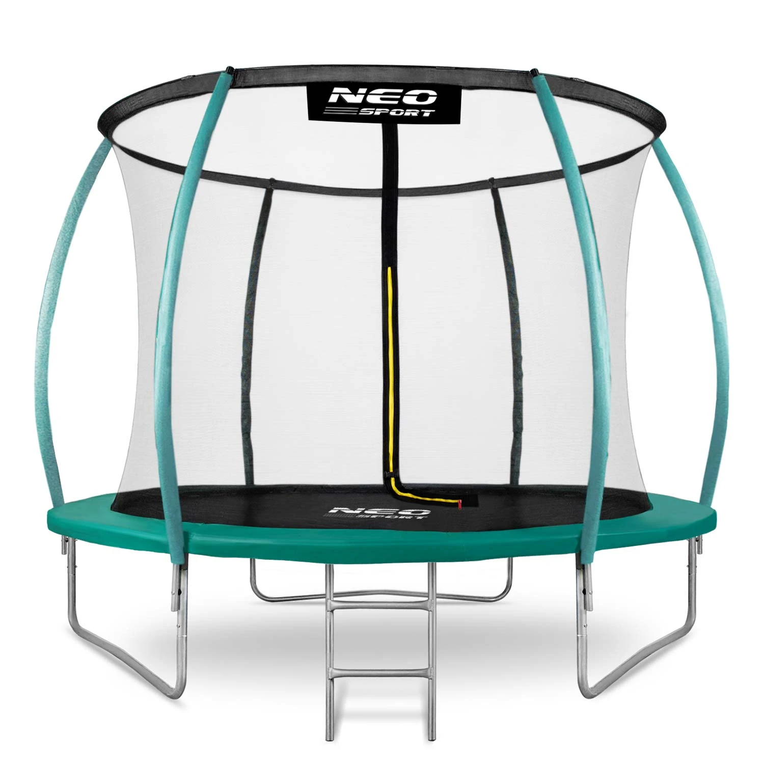 Садовый батут Neo-Sport NS-08C181 252 см с внутренней сеткой и лестницей,...