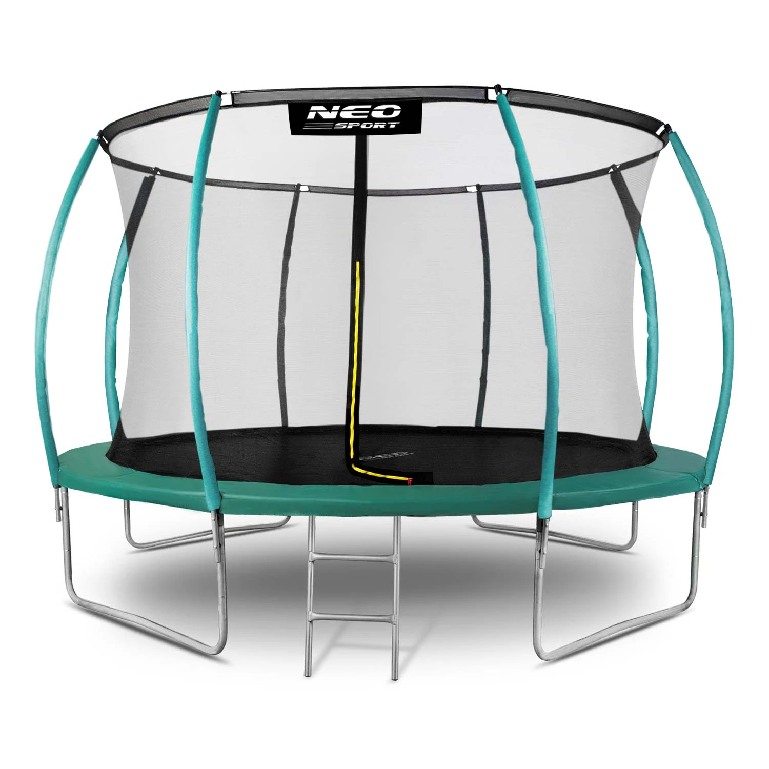 Neo-Sport dārza batuts ar iekšējo tīklu 374 cm (12ft), zaļš