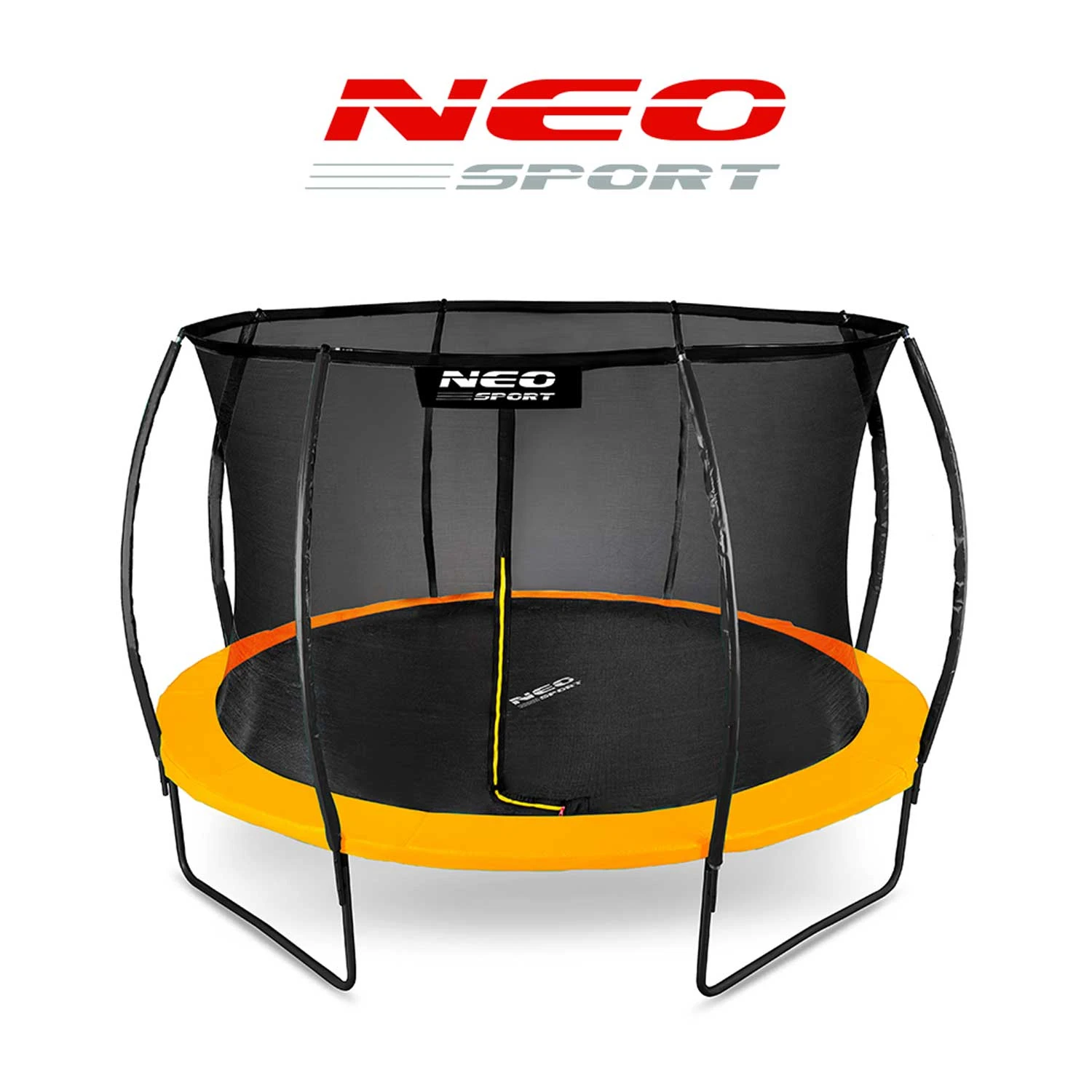 Neo-Sport NS-12C201 Garden Trampoline with Inner Net 374 cm (12ft), Orange