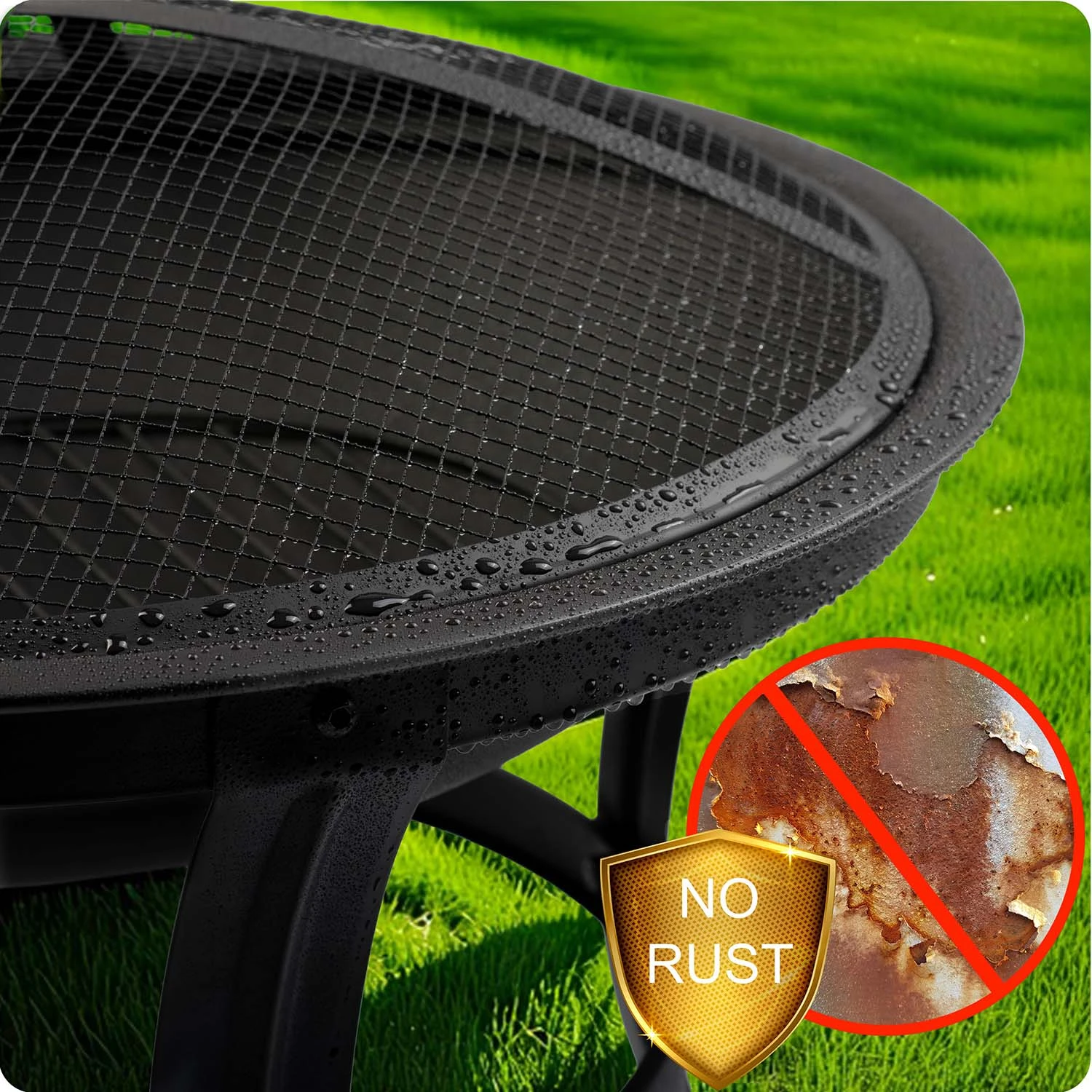 Berdsen BD-880 Garden Fire Pit, 60 cm, Black