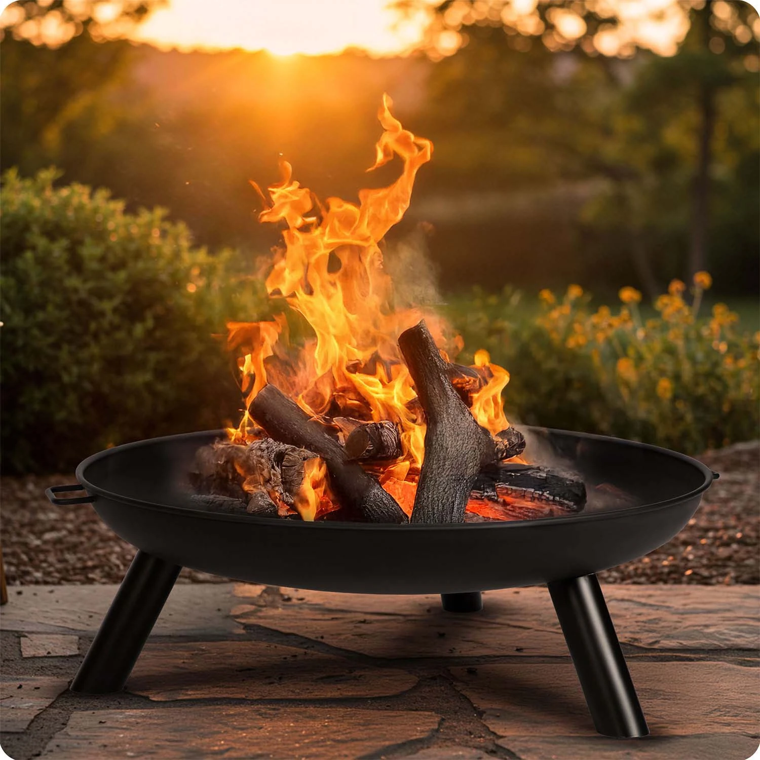 Fire Pit, Garden Fireplace, 80 cm, Berdsen BD-882