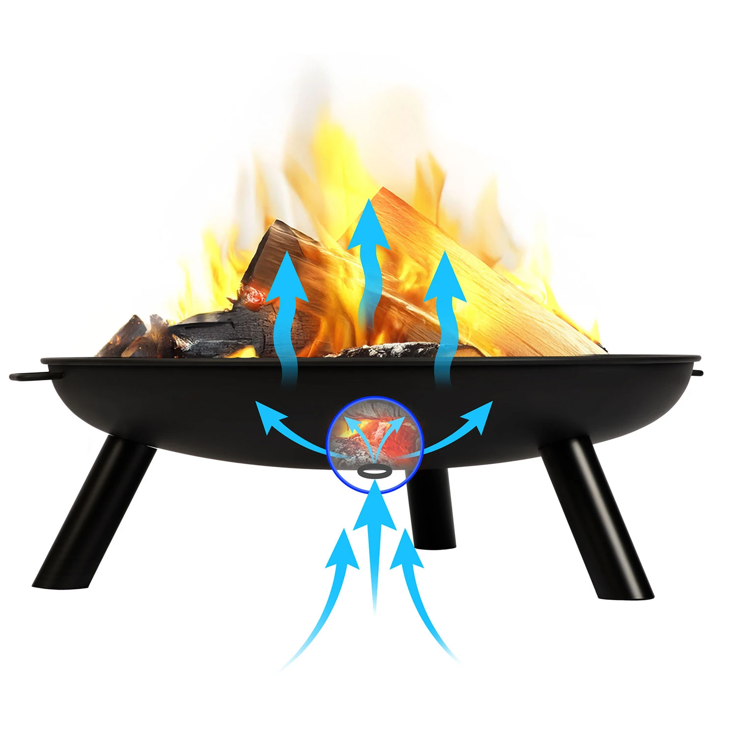 Fire Pit, Garden Fireplace, 80 cm, Berdsen BD-882