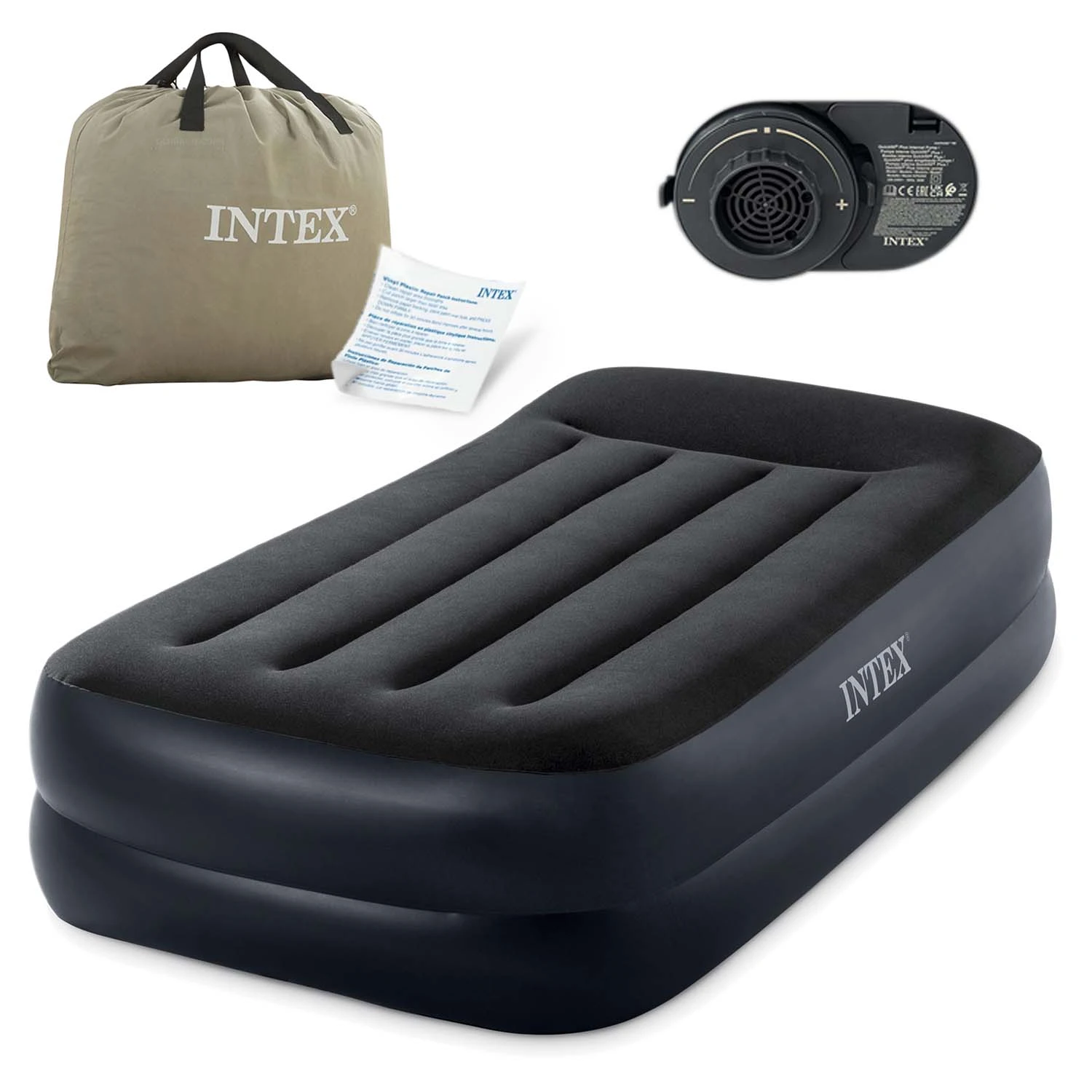 Inflatable Air Mattress 191x99x42 cm with Built-in Electric Pump INTEX 64122ND