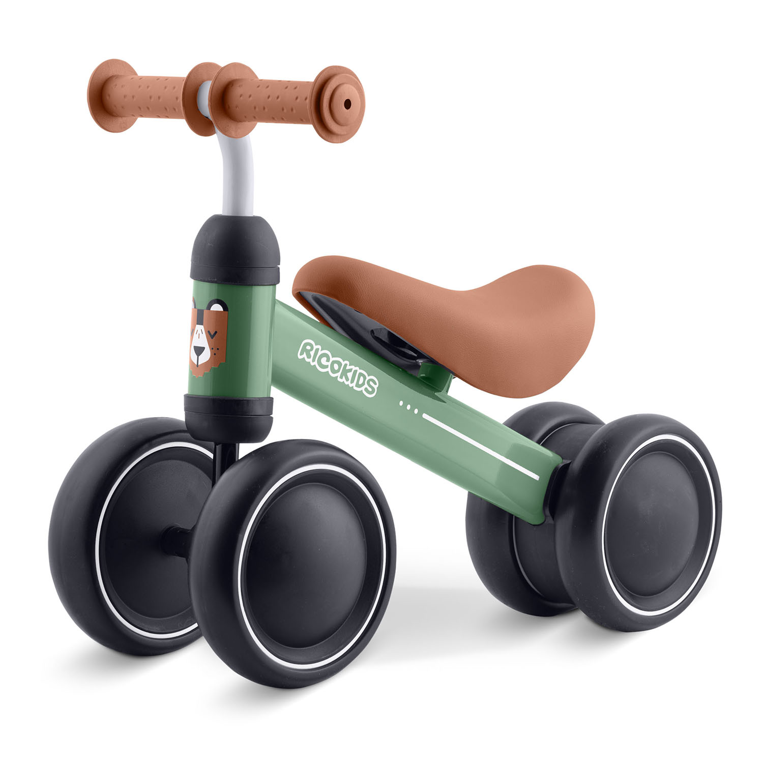 Ricokids 3 Wheel Balance Bike for Toddlers, First Ride On Toy for 1-3 Year Olds