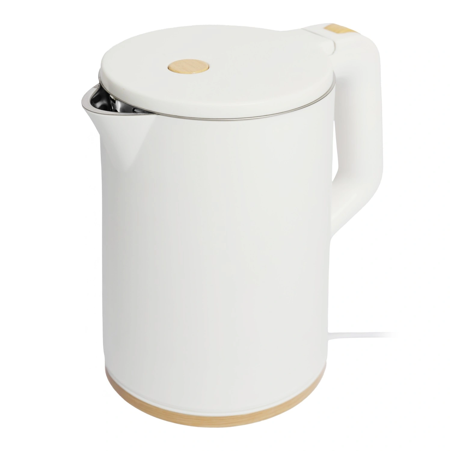 Cordless Travel Electric Kettle 1500W 1.2 L, White