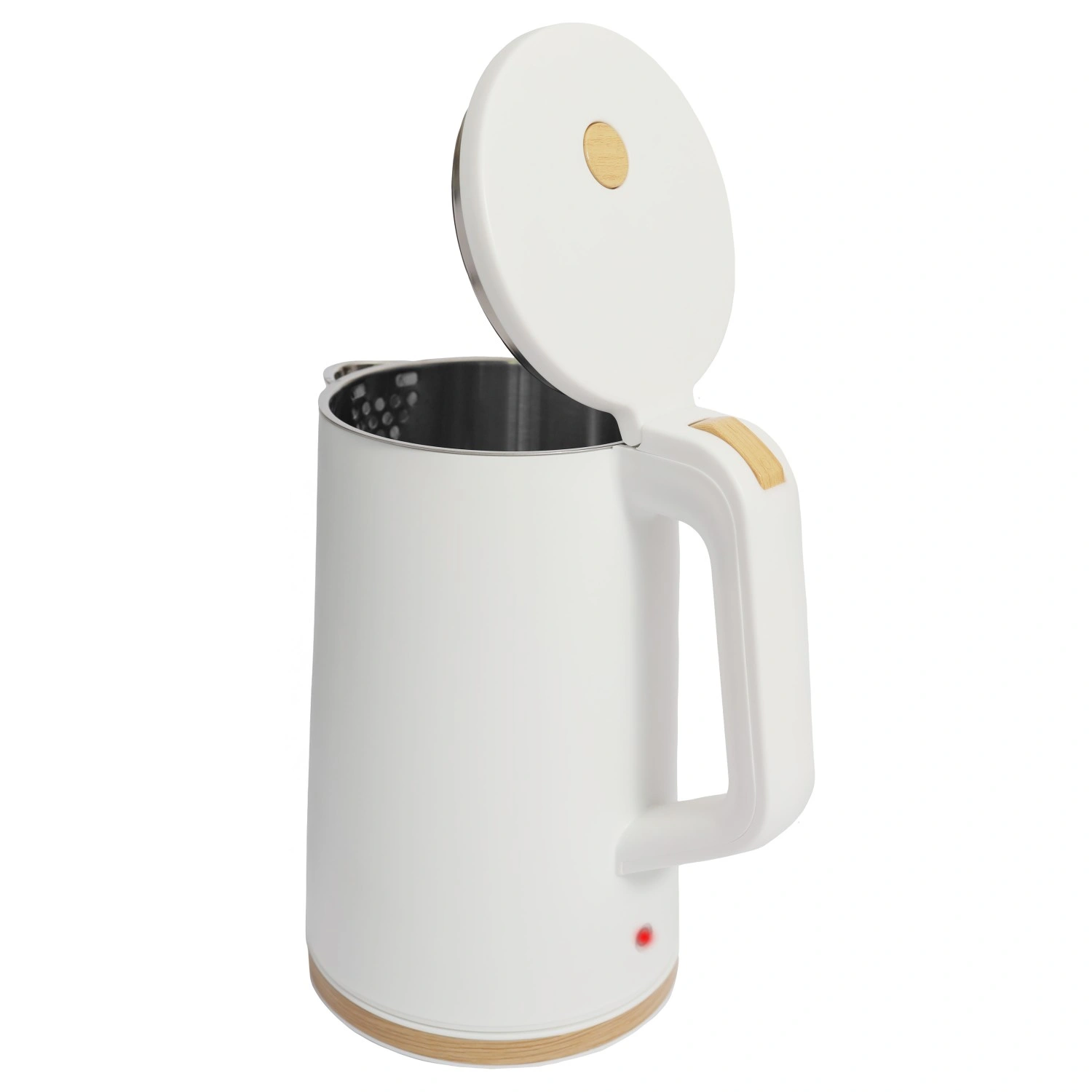 Cordless Electric Kettle 1.7L 1500W with 360° Rotating Base, White
