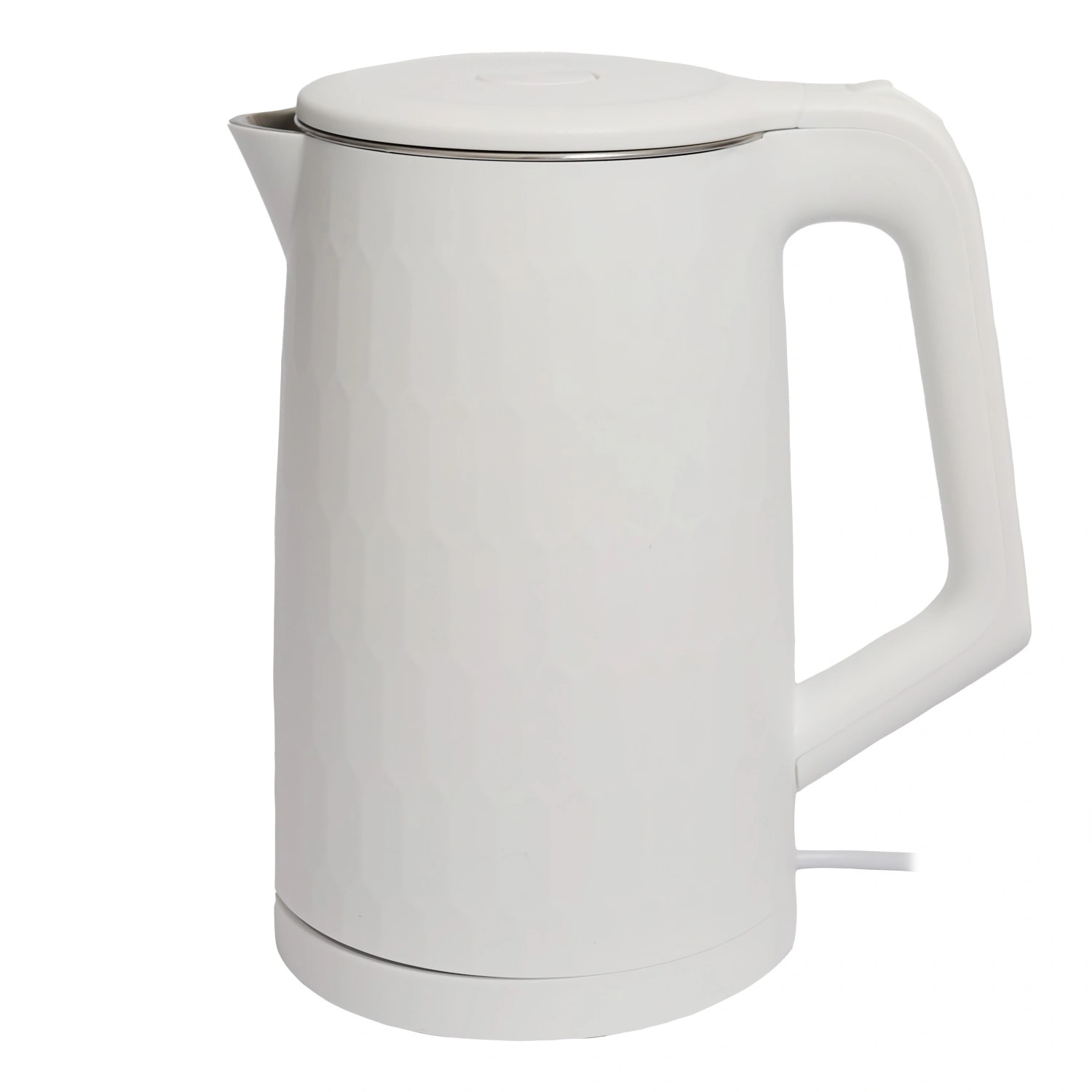 Cordless Electric Kettle 1.8L 1500W for Travel, White