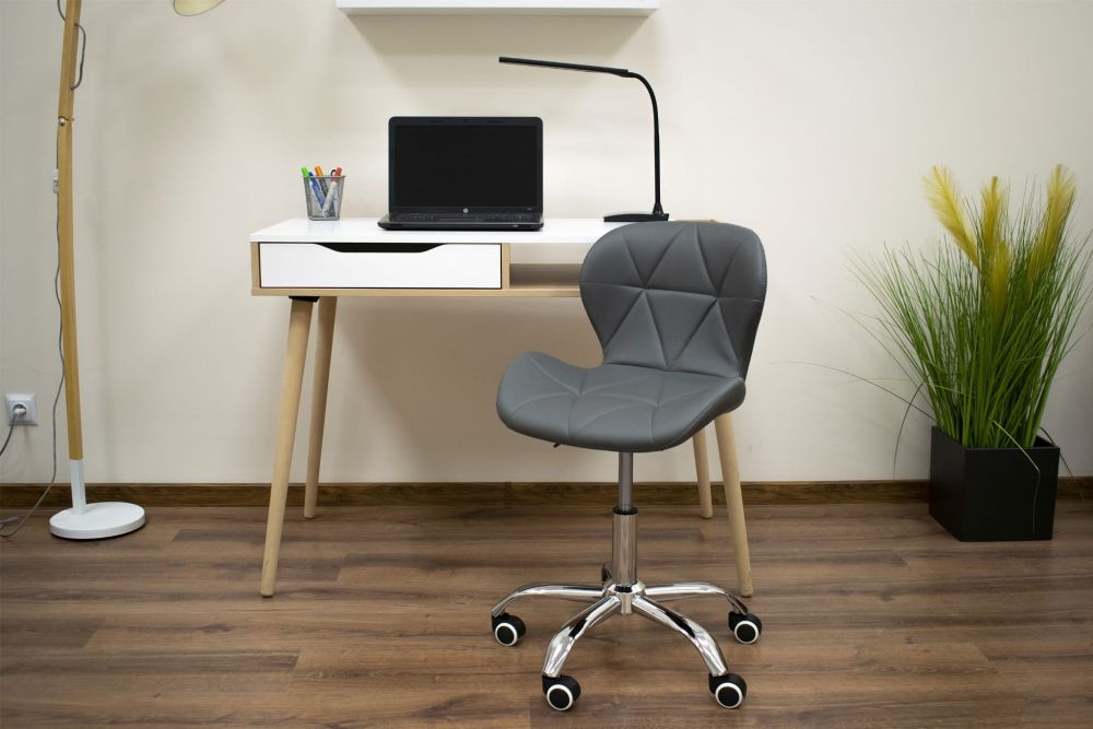 Avola Swivel Office Chair with Wide Backrest Eco-Leather, Grey (0)