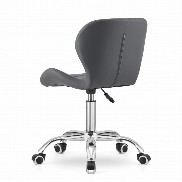 Avola Swivel Office Chair with Wide Backrest Eco-Leather, Grey (2)