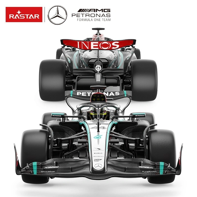 Машинка на радиоуправлении Rastar Mercedes AMG F1 W15 E, 1:12, серебристая