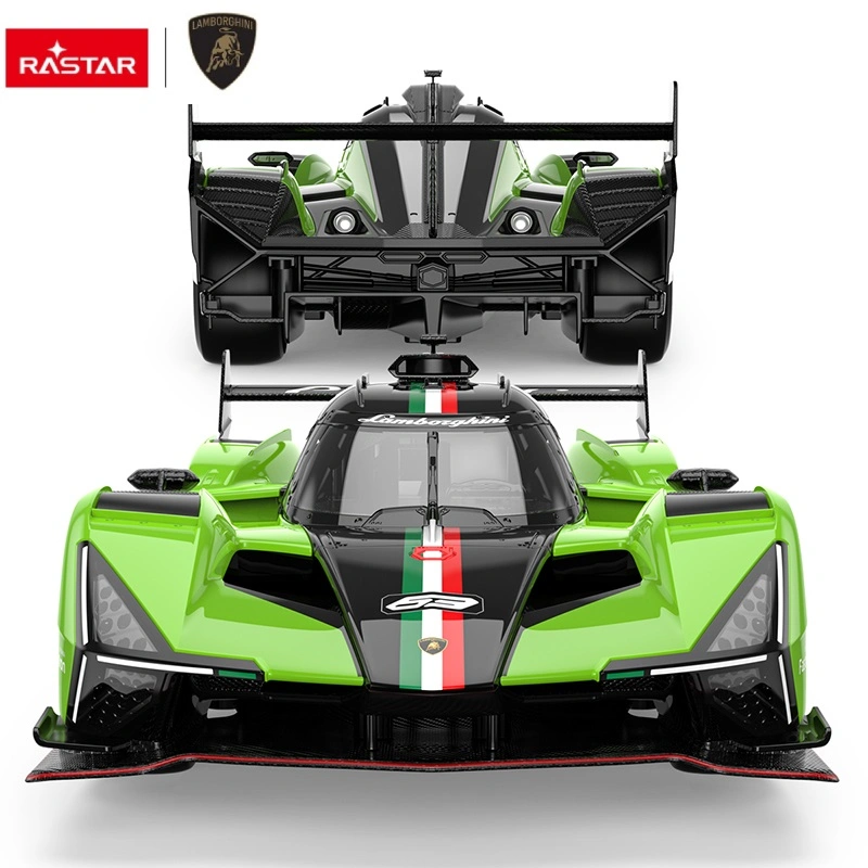 Радиоуправляемая машина Rastar Lamborghini SC63 LMDH 1:14, черно-зеленая