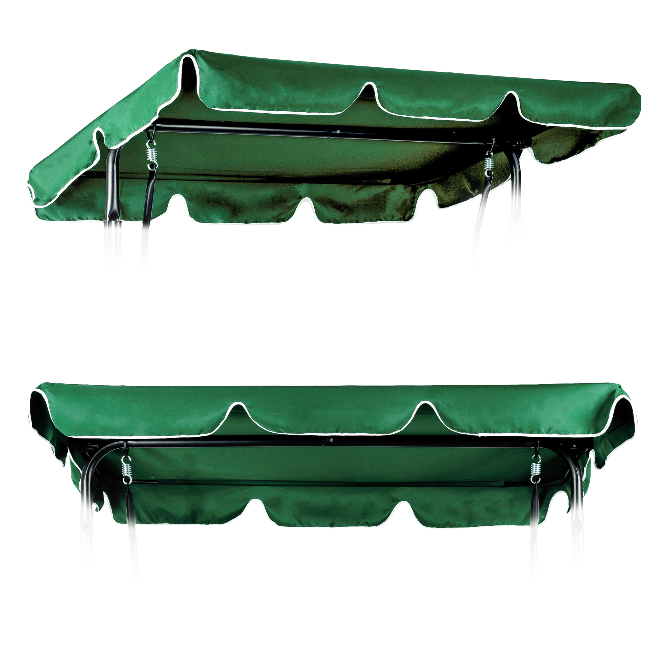 Replacement Garden Swing Canopy 200x120cm Waterproof MultiGarden, green