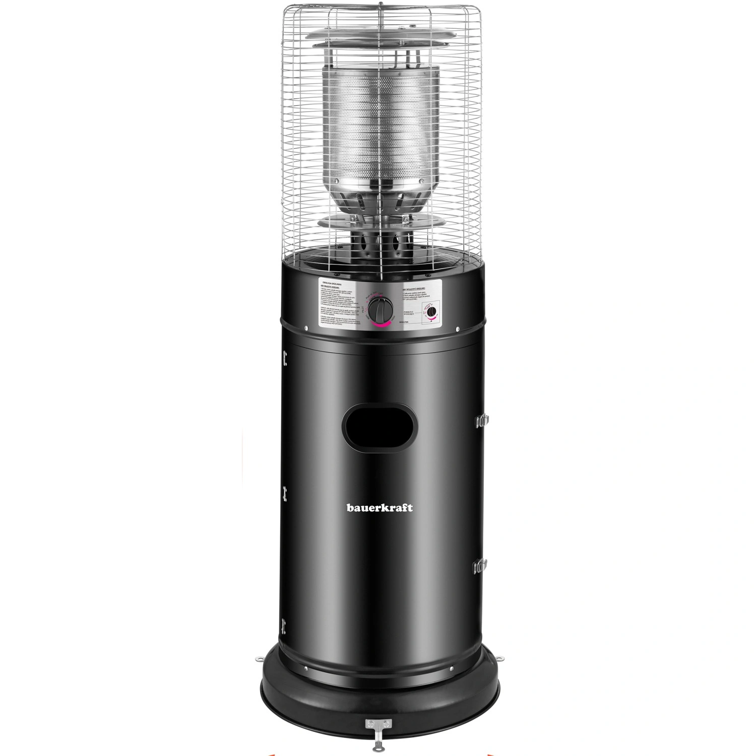 Outdoor Gas Patio Heater 11 kW with Glass, Regulator and Cover