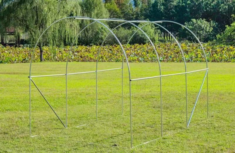 Polytunnel Greenhouse 3x2x2m 6m² Metal Frame UV Foil