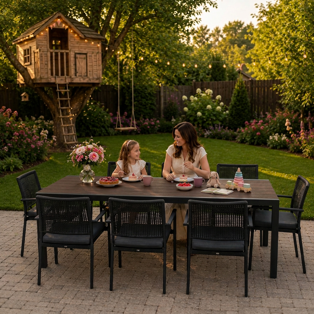 Multigarden Large Garden Table 180x90 cm, Brown