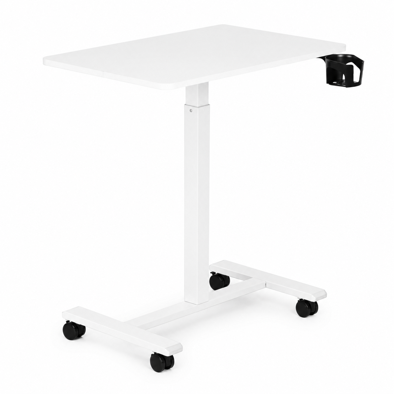 Modernhome Mobile Laptop Desk with Adjustable Height, White