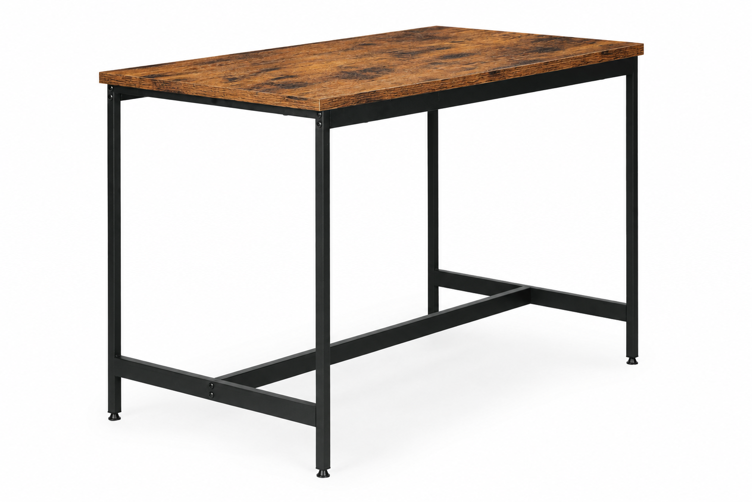 Dining Furniture Set ModernHome Table and 2 Benches, Aged Wood