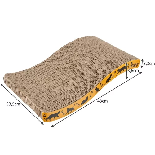Purlov Horizontal Wave Cardboard Cat Scratcher 22037