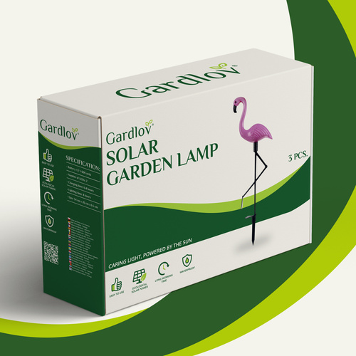 Saules dārza lampas Gardlov Flamingo 21151, 3 gab.
