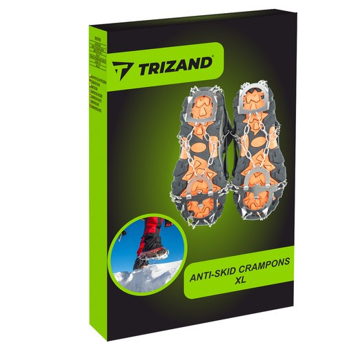 Ледоступы для обуви Trizand, размер XL (44-47), 12 зубьев