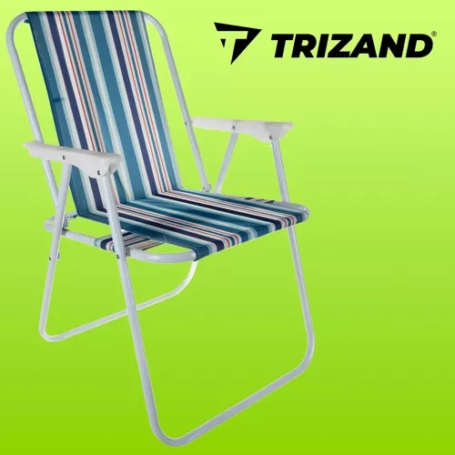 Trizand Bergamo Folding Camping Chair, Blue