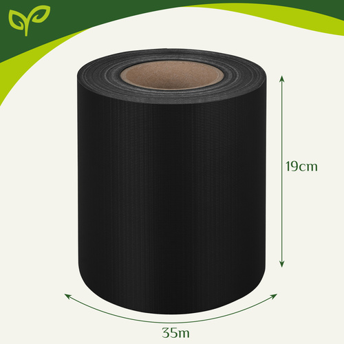Gardlov žoga lente 19cm x 35m 450g/m2, melna