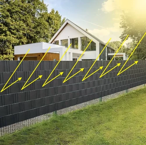 PVC Privacy Screen Strip for Balcony Terrace Garden Fence - 19cm x 35m and 450g/m², Anthracite
