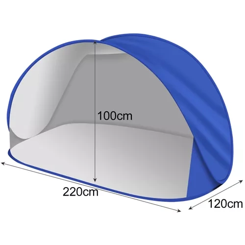 Trizand 220x120x100cm pašuzceļošā pludmales telts