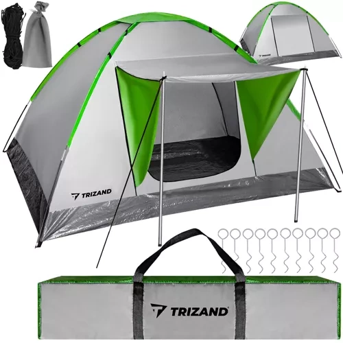 Montana 4 Person Waterproof Camping Tent with Awning 23481