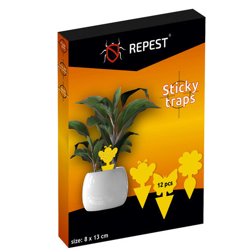 Repest 19053 Sticky Insect Traps, 12 pcs