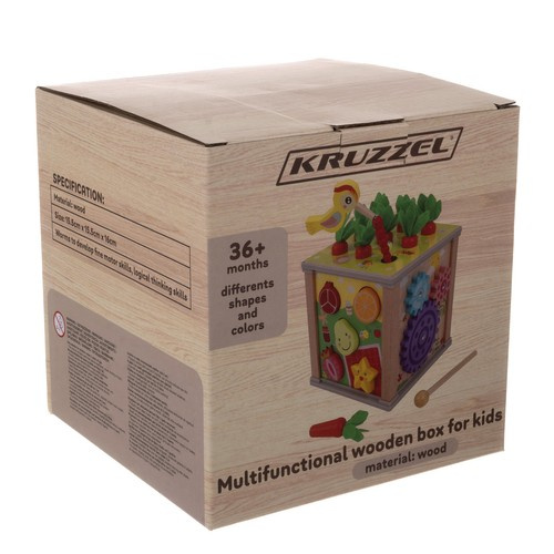 Wooden Educational Cube - Sorter Kruzzel 22566 (0)