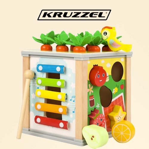 Wooden Educational Cube - Sorter Kruzzel 22566 (1)