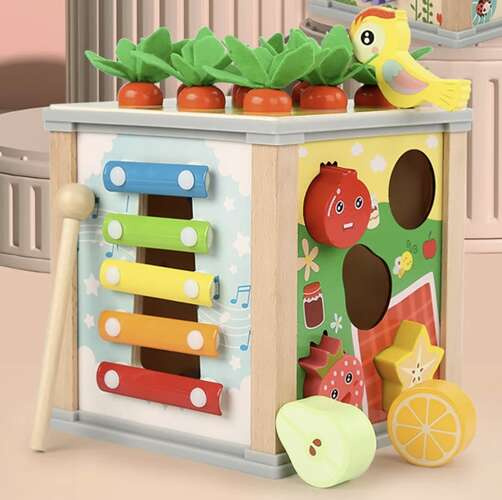 Wooden Educational Cube - Sorter Kruzzel 22566 (3)