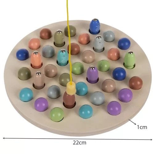 Kruzzel 00022410 Wooden Magnetic Fishing Game