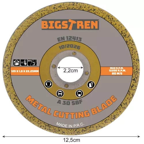 Metal cutting disc - 50 pcs. Bigstren 21639